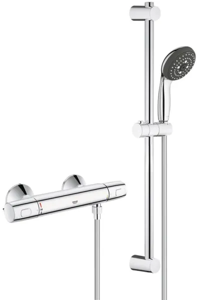 Grohe Precision Trend dusjsett med termostatarmatur, krom