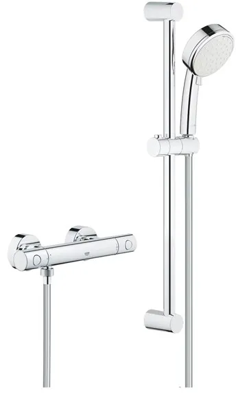 Grohe Tempesta Cosmopolitan 100 dusjsett med Grohtherm 800 Cosmopolitan dusjarmatur, krom