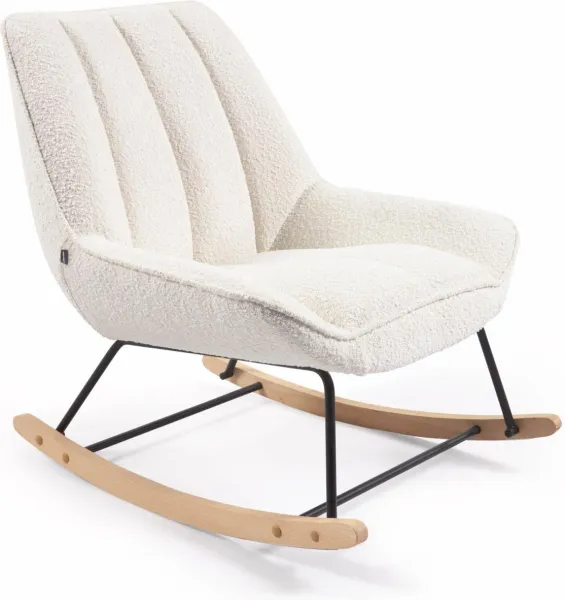 Marlina, Gyngestol, hvit, stoff