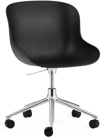 Normann Copenhagen Hyg Kontorstol med Hjul Aluminium/Svart