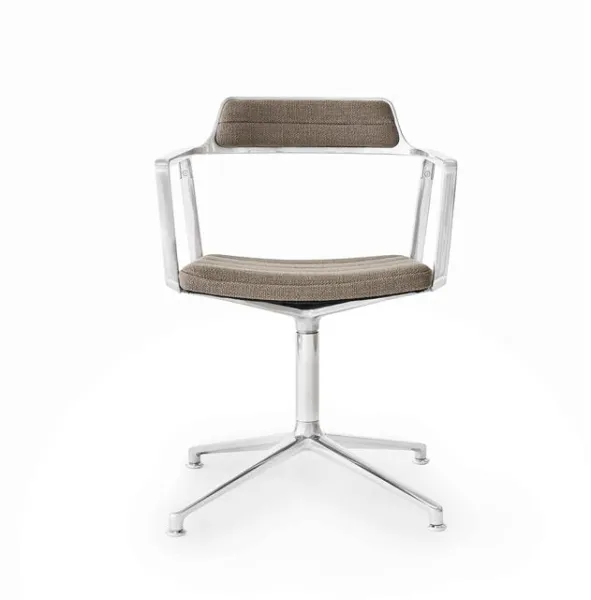 Vipp 452 Swivel Snurrstol Mørk Sand/Aluminium