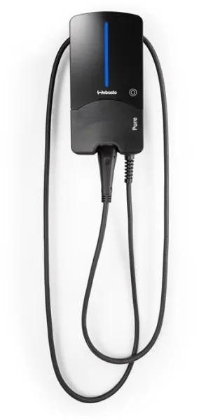 Webasto Pure Ladeboks 11 kW Type 2 Black Edition med 4,5 m kabel - Integrert RCD-DD likestrømsvernrele