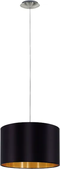 EGLO MASERLO 1 Pendellampe, Svart/Gull