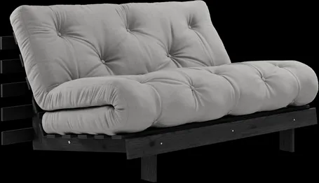 Karup Design Roots Sovesofa med madrass 140x200 746 Mørk grå/Svart furu