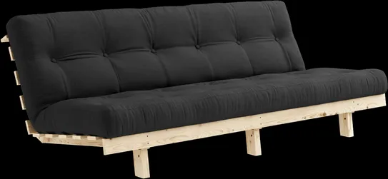 Karup Design Lean Sovesofa med madrass Alpha 130x200 Mørk grå/Raw