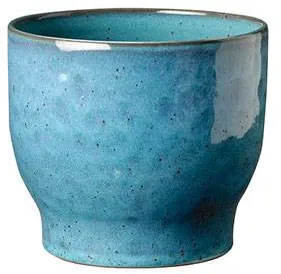 Knabstrup Keramik blomsterpotte, støvet blå - Ø:16,5 cm