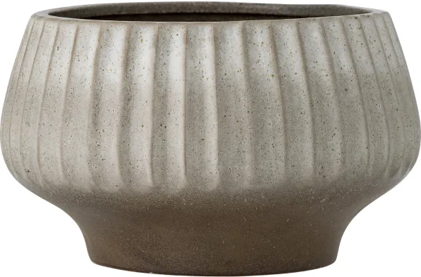 Assie, Urtepotte, grå, steingods