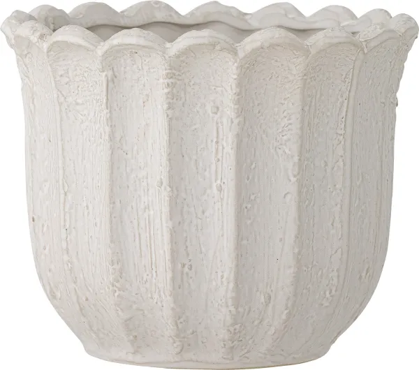 Chaca, Urtepotte, hvit, steintøy