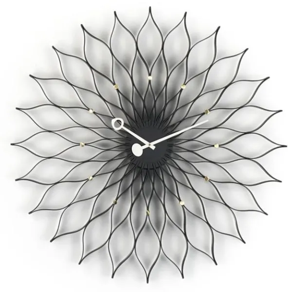 Vitra Sunflower Clock Klokke Sort/Messing
