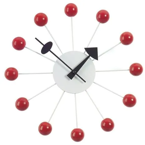 Vitra Ball Clock Klokke Rød
