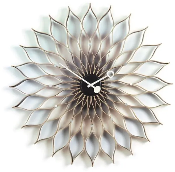 Vitra Sunflower Clock Klokke Bjørk/Sort