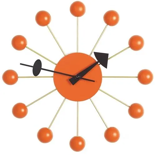 Vitra Ball Clock Klokke Oransje