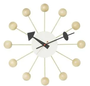 Vitra Ball Clock Veggur Bøk